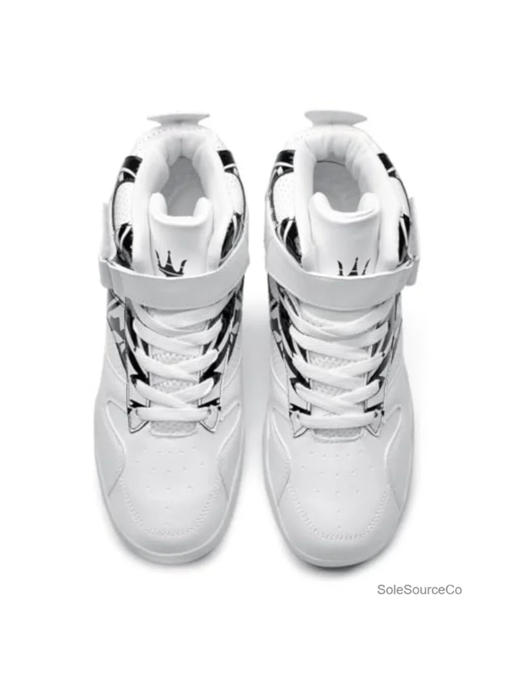 Men's High Top Leather Street Sneakers Lace-Up Breathable